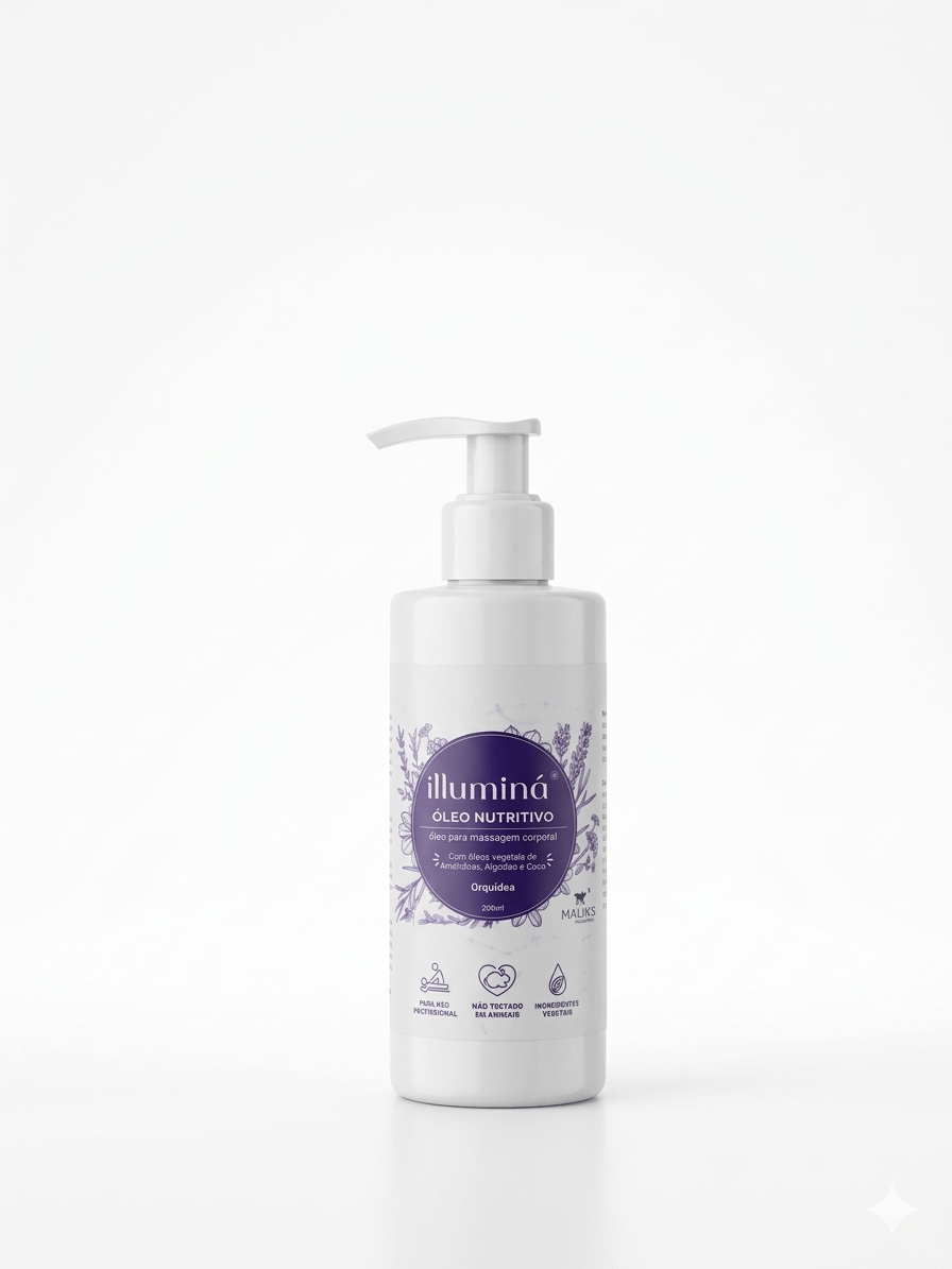 Óleo para Massagem Nutritivo Illuminá 200ML Orquídea