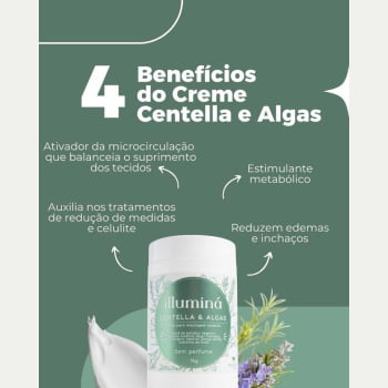 Creme para Massagem Centella e Algas Illuminá 500g