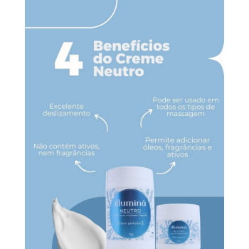 Creme para Massagem Neutro Illuminá 1Kg