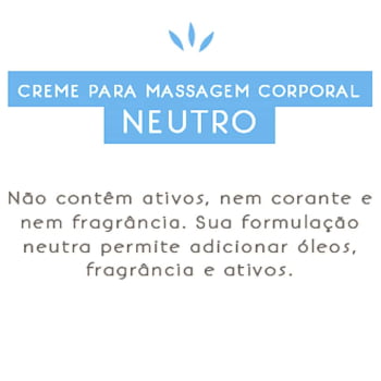 Creme para Massagem Neutro Illuminá 500g