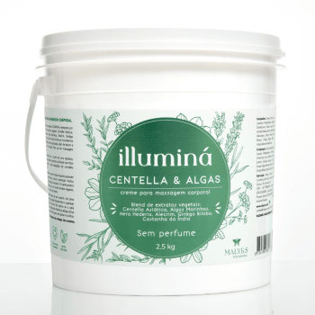 Creme para Massagem Centella e Algas Illuminá 2,5Kg